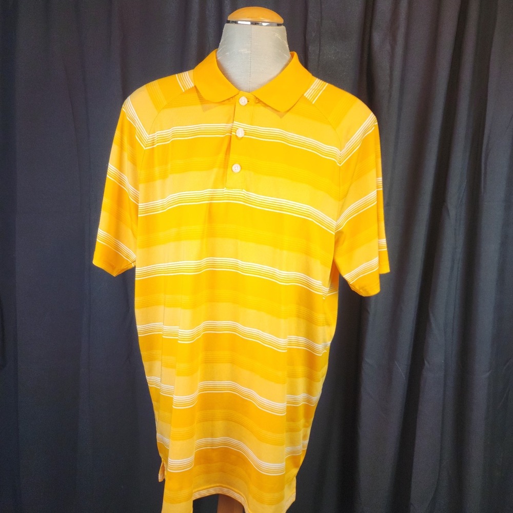 Oakley Polo‎ Shirt Mens Yellow Large Breathable